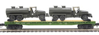 MTH Premier 20-92213C U.S. Army Flat Car w/GMC 353 6x6 Tank Truck O Scale NEW