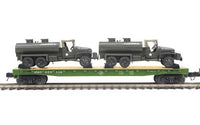 MTH Premier 20-92214D U.S. Army O Scale Premier Flat Car w/GMC 353 6x6 Tank Truck #609340 NEW