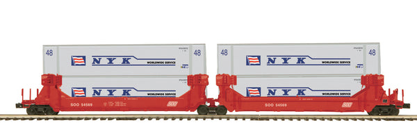 MTH Premier 20-92244 SOO Line 2-Car Twin Stack Container Set #54571. O SCALE NEW