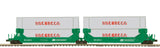 MTH Premier 20-92253 Burlington Northern Twin Stack Container Set 2-Car Set O SCALE NEW No Box