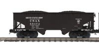 MTH Premier 20-92258C U.S. Army 2-Bay Flat End Offset Hopper Car O Scale NEW
