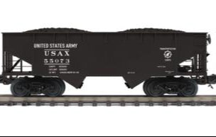 MTH Premier 20-92258D U.S. Army 2-Bay Flat End Offset Hopper Car #55074 O Scale NEW