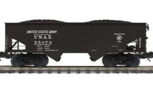 MTH Premier 20-92258F U.S. Army 2-Bay Flat End Offset Hopper Car #55076 O Scale NEW