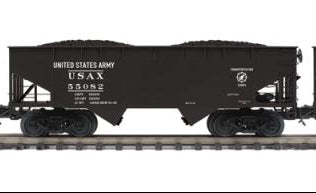 MTH Premier 20-92259F U.S. Army 2-Bay Flat End Offset Hopper Car #55082 O Scale NEW