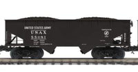 MTH Premier 20-92259E U.S. Army 2-Bay Flat End Offset Hopper Car #55081 NEW