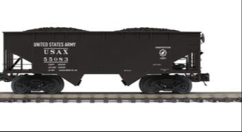 MTH Premier 20-92259G U.S. Army 2-Bay Flat End Offset Hopper Car #55083 O Scale NEW