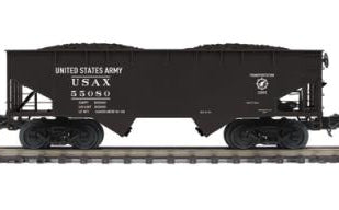 MTH PremierD 20-92259D U.S. Army 2-Bay Flat End Offset Hopper Car #55080 O Scale NEW
