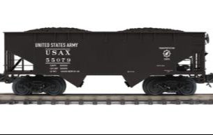 MTH Premier 20-92259C U.S. Army 2-Bay Flat End Offset Hopper Car #55079 O Scale NEW
