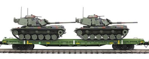 MTH Premier 20-92282D U.S. Army 60 Flat Car w/(2) M60 Tanks NEW