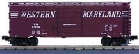 MTH Premier 20-93009 Western Maryland 40' Box Car O SCALE Like New
