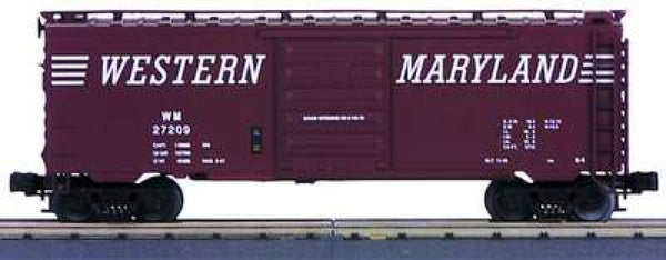 MTH Premier 20-93009 Western Maryland 40' Box Car O SCALE Like New