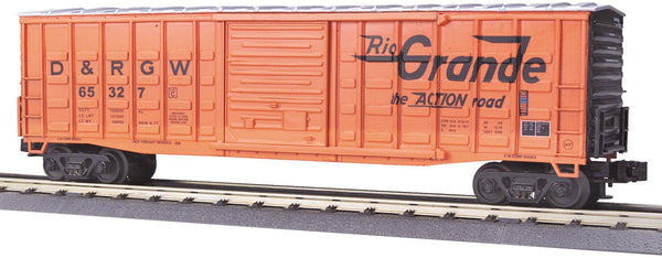 MTH Premier 20-93049 Denver & Rio Grande 50 Waffle Side Box Car O SCALE Like New