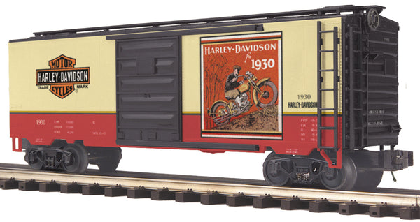 MTH Premier 20-93216 Harley-Davidson Box Car #1930. O SCALE NEW Damaged Box