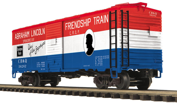MTH Premier 20-93521 Chicago Burlington & Quincy 40' AAR Box Car Road: 36262, 36267 O SCALE NEW