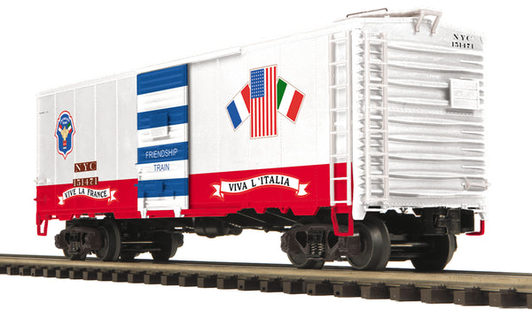 MTH Premier 20-93524 New York Central 40' AAR Box Car No. 151471. Friendship Train O SCALE Like New