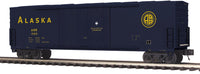 MTH Premier 20-93740 Alaska Premier 50' Dbl. Door Plugged Boxcar O Scale Road #10810  NEW