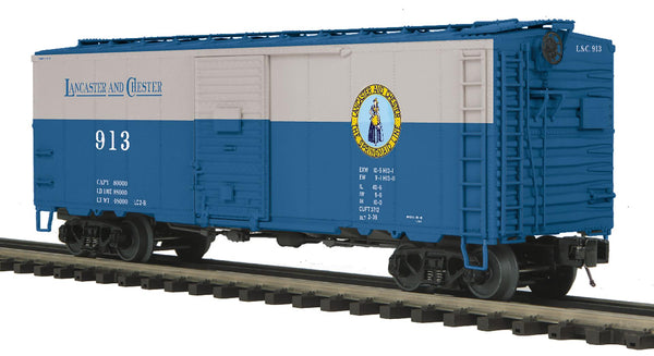 MTH Premier 20-93782 Lancaster & Chester 40' AAR Box Car O SCALE NEW