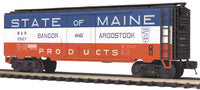 MTH Premier 20-94091 Bangor & Aroostook Reefer Car - Bangor and Aroostook( State Of Maine) No. 2527 2525 O SCALE Used