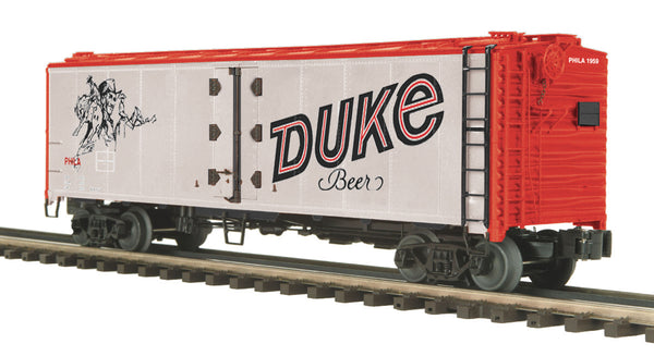 MTH Premier 20-94208 Duke Beer 40' Steel Sided Reefer Car #No. O SCALE NEW