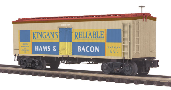 MTH Premier 20-94302 Kingan's Reliable 36' Woodsided Reefer Car O SCALE NEW