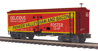MTH Premier 20-94621 Pioneer Valley Ham & Bacon 36’ Woodsided Reefer Car