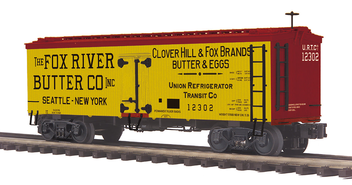 MTH Premier 20-94624 Fox River Butter 36' Woodsided Reefer Car