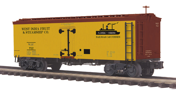 MTH Premier 20-94655 West India Fruit 36 Woodsided Reefer Car #722. O SCALE NEW