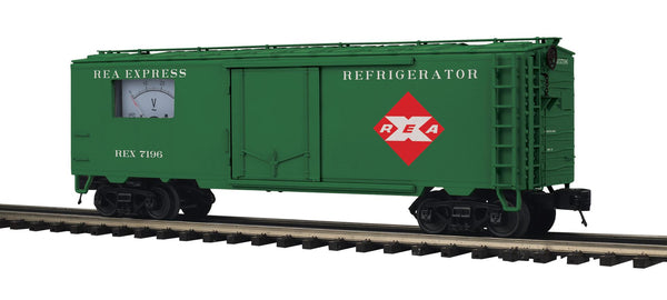 MTH Premier 20-94744 Railway Express Agency REA 40 Steel Sided Power Meter Car #7375 limited O SCALE NEW