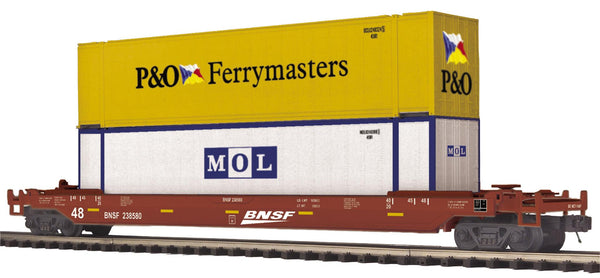 MTH Premier 20-95111 BNSF Husky Stack Car 238580,  O SCALE NEW