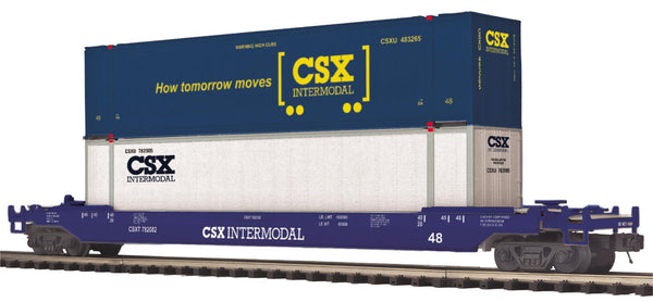 MTH Premier 20-95112 CSX Husky Stack Car 782089 O SCALE NEW