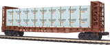 MTH Premier 20-95199 Pittsburgh & Lake Erie Flat Car w/Bulkheads w/Covered Wood Load O SCALE Like New