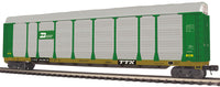 MTH Premier 20-95249 Burlington Northern  Premier Corrugated Auto Carrier O Scale NEW