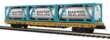 MTH Premier 20-95290 Maersk TTX 60' Flat Car w/(3) Tank Containers #97524. O SCALE NEW limited #3