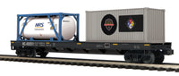 MTH Premier 20-95296 Norfolk Southern Flat Car w/Tank Container & 20' Container O SCALE NEW