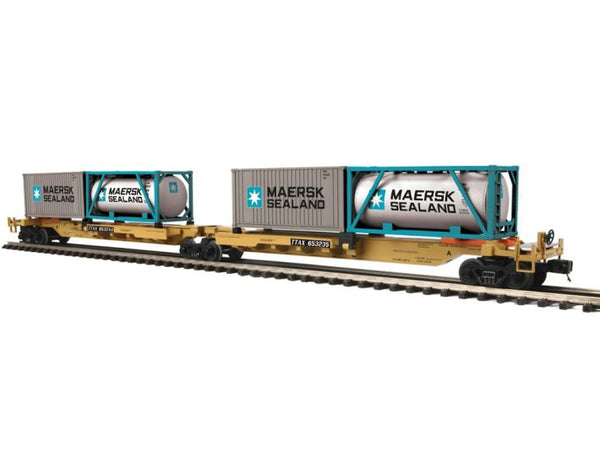 MTH Premier 20-95300 TTX O Scale Premier 2-Car Spine Car Set with (1) Tank Container and (1) 20' Container. O SCALE NEW