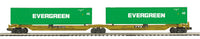 MTH Premier 20-95322 TTX O Scale Premier 2-Car Spine Car Set with (2) 48' Containers O SCALE NEW