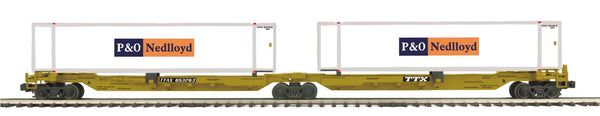 MTH Premier 20-95323 TTX O Scale Premier 2-Car Spine Car Set w/(2) 48' Containers O SCALE NEW