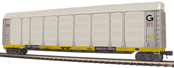 MTH Premier 20-95341 Boston & Maine Corrugated Auto Carrier - Boston & Maine Car no. TTBX 256160. O SCALE NEW Damaged Box