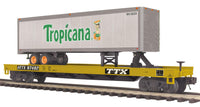 MTH Premier 20-95397 TTX Flat Car w/ 40' Tropicana Trailer Road # 97488 O Scale NEW