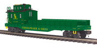 MTH 20-95457, 20-95458 Chesapeake & Ohio Crane Car and Crane Tender (Set of 2) O Scale NEW