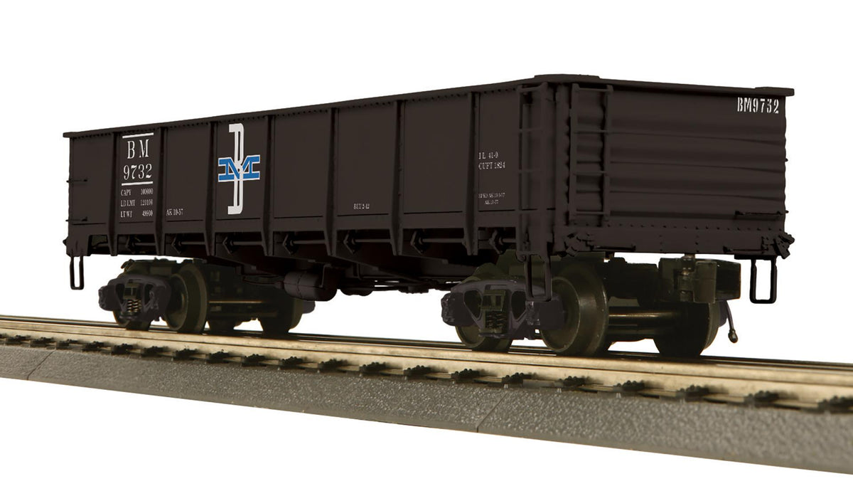 MTH Premier 20-95479 Boston & Maine B&M 55 Ton All Steel Drop Bottom G
