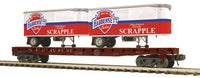 MTH Premier 20-95556 New York Central NYC Flat Car w/(2) Scrapple PUP Trailers O SCALE NEW