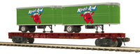 MTH Premier 20-95715 Union Pacific UP Flat Car w/(2) PUP Kool-Aid Trailers #21279 O Scale limited NEW