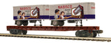 MTH Premier 20-95738 Pennsylvania PRR Flat Car w(2) PUP Trailers OREO O SCALE Like New