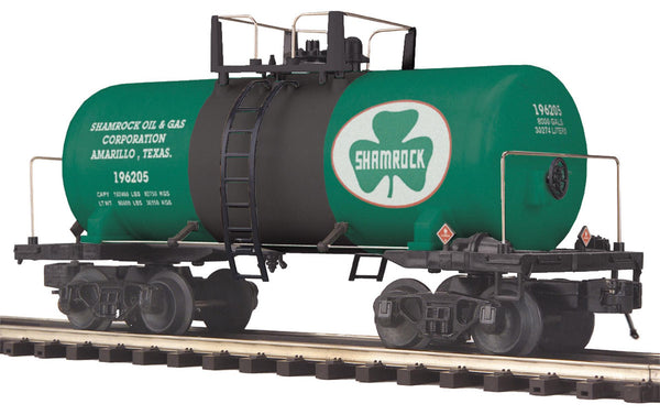 MTH Premier 20-96118 Shamrock Oil & Gas 8000 Gallon Tank Car O SCALE Like New