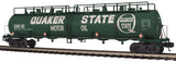 MTH Premier 20-96232 Quaker State 20K Gallon 4-Compartment Tank Car No. 183. O SCALE Used AS IS  Broken piece