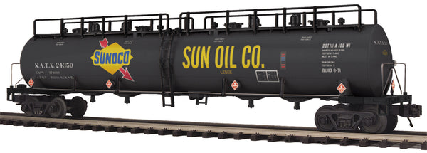 MTH Premier 20-96727 Sunoco 20K Gallon 4-Compartment Tank Car #24350. O SCALE NEW