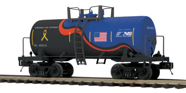 MTH Premier 20-96741 Norfolk Southern (Veterans) NS 490018 8000 Tank Car O Scale Like New