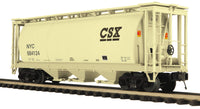 MTH Premier 20-96824 CSX 3-Bay Cylindrical Hopper Car - O SCALE NEW