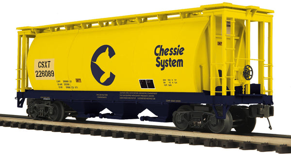 MTH Premier 20-96869 Chessie 3-Bay Cylindrical Hopper Car #226089 limi